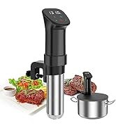 Sous Vide Machine-Suvee Cooker-Rocyis Sous Vide Kit with Lid, Recipes-1000W Fast Heating Immersio...