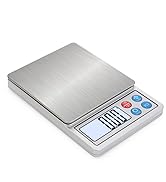 Digital Gram Scale Toprime Mini Size Food Scale High Precision Pocket Scale with LCD Display and ...