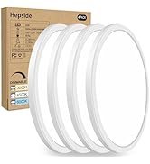 4PACK Flush Mount LED Ceiling Light Fixture White, 12Inch 28Watt, Dimmable &amp; 3000K-4500K-6000K 3 ...