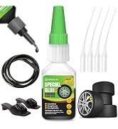Black Rubber Glue, 20g Heavy Duty Rubber Adhesive for Tire, Tube, Shoes, Plastic, Metal &amp; DIY Pro...