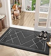 Color G Indoor Door Mat 22"x 37.5" Indoor Doormat, Boho Absorbent Door Mat Indoor Entrance Non Sl...