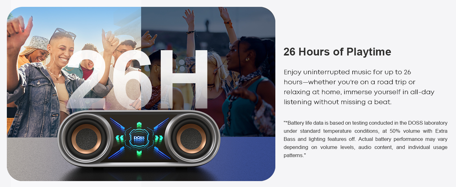 DOSS Rechargable Bluetooth Speaker