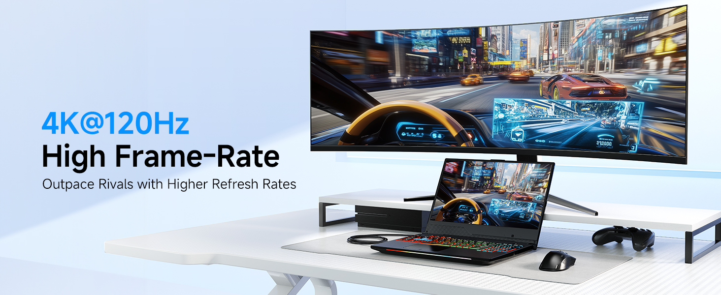 USB C Hub HDMI 2.1, Up to [8K@30Hz/4K@120Hz, 100W Charging, 5Gbps Data