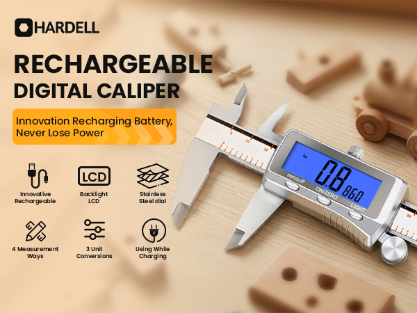 Rechargeable Digital Caliper With Backlit