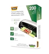 Fellowes Thermal Laminating Pouches, Letter Size Sheets, 5mil 200pk, Clear (5743601)