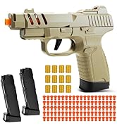 Soft Bullet Toy Gun, Shell Ejecting Toy Gun Pistol, Fake Prop Gun Model Fidget Gun, Gifts for Kid...