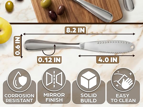 easy spread knife titanium coated butter knife that spread that serrated warming butter knife
