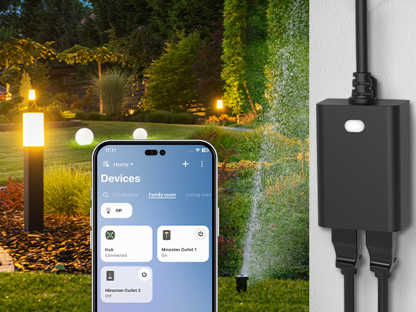 zwave dual plug outlet switch