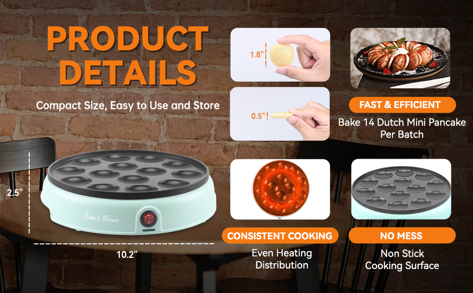 fast efficient consistent cooking no mess even heating non stick cooking surface