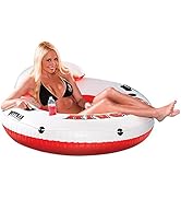 Pittman Outdoors Water Float Tube - Inflatable River Drifter with Cup Holders, Holds 300 Pounds, ...