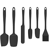 MiorBiit Silicone Spatula Set of 6, Food Grade, High Temperature Resistant, Dishwasher Safe, Suit...