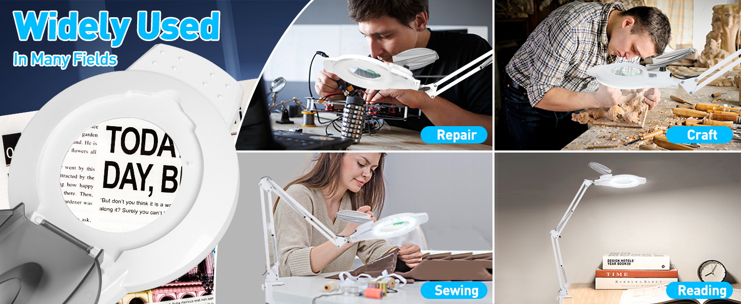 lighted magnifying glass