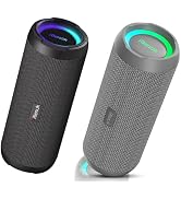 RIENOK 2 Pack Portable Bluetooth Speaker 30W Dual Pairing True Wireless Stereo HD Sound IPX7 Wate...