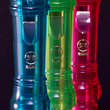 Colorful recorder options blue green red