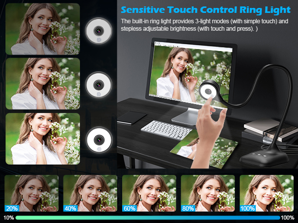 Document camera teachers classroom USB teaching web cam PC webcam light LED 1080P 1944P