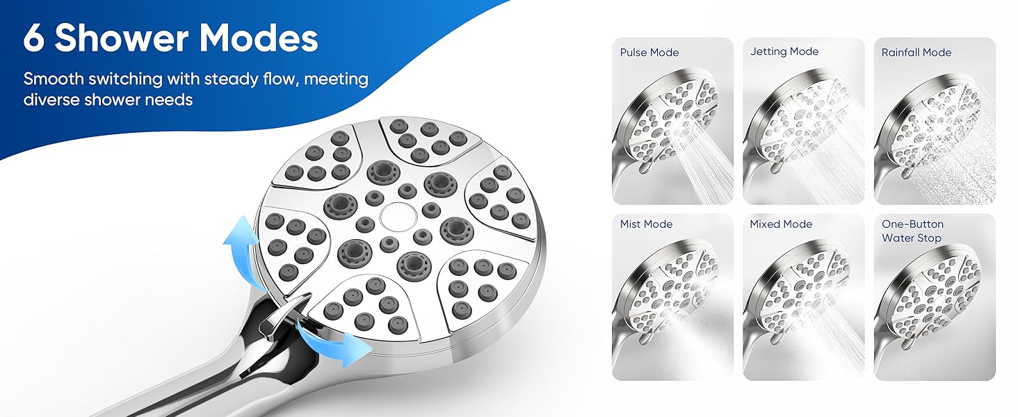 high pressure shower heads