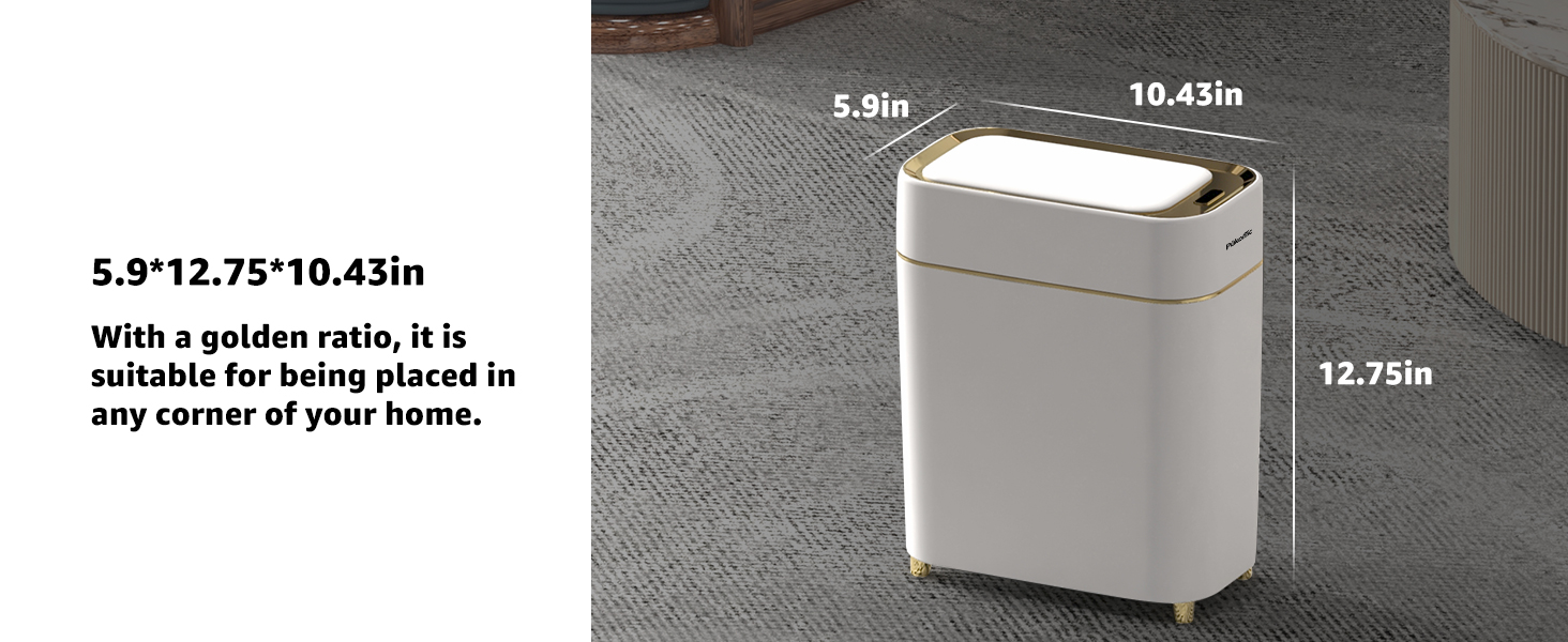 Sensor Trash Can with Touchless Lid