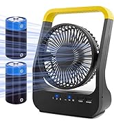 Battery Operated Fan, Super Long Lasting Battery Operated Fans for Camping, Portable D-Cell Batte...