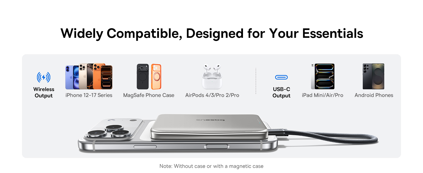magnetic power bank iphone 14 usb c power bank travel charger portable battery charger