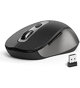 Wireless Mouse for Laptop, PC, Chromebook, Mac, MacBook, Silent Wireless Mouse with USB Nano Rece...
