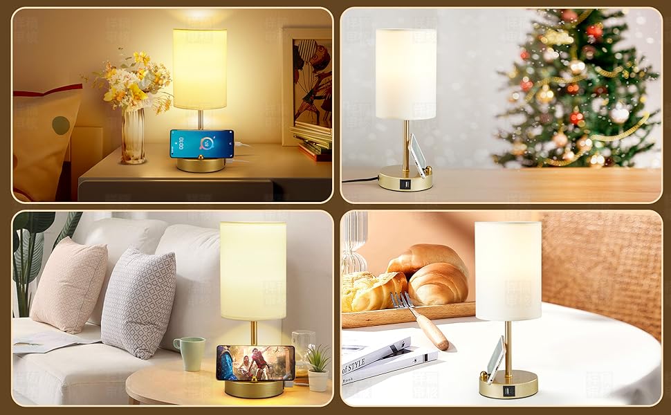 3-Way Dimmable Nightstand Lamp