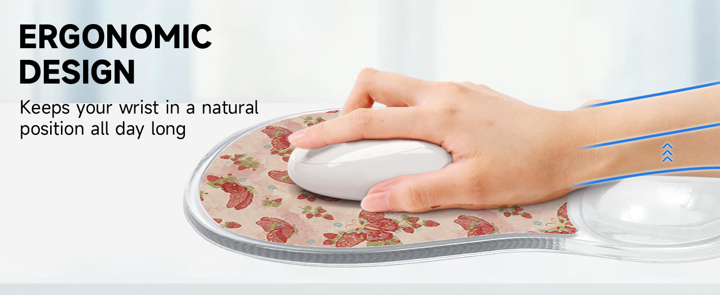 ergonomic design mouse pad