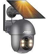 ANRAN 5MP Security Cameras Wireless Outdoor, Solar Camera Wireless with 360° View for Home Survei...