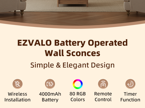 wireless wall sconce