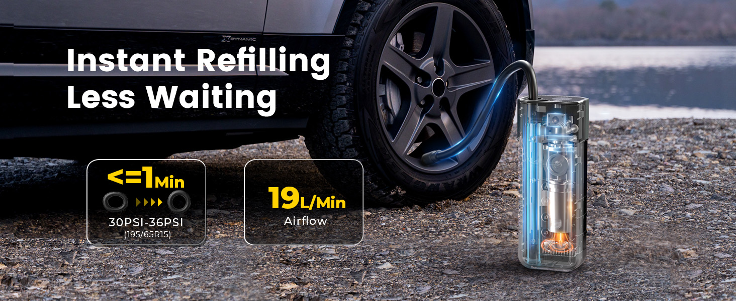 Tire Inflator Portable Air Compressor