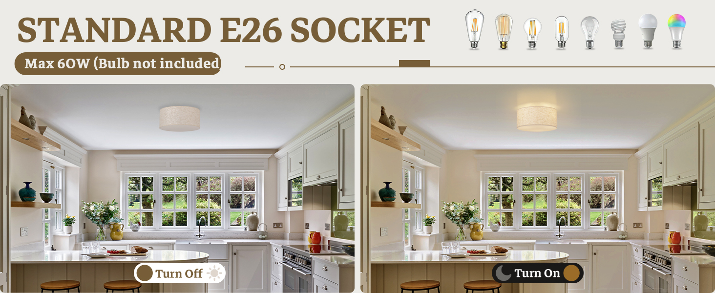 drum flush mount ceiling light