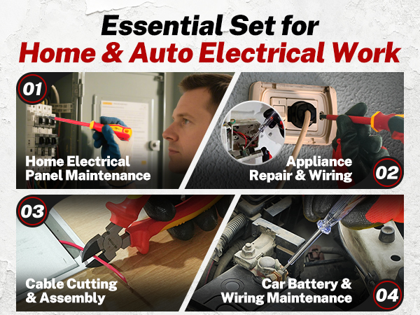 Insulated Screwdriver &amp;amp; Pliers Set