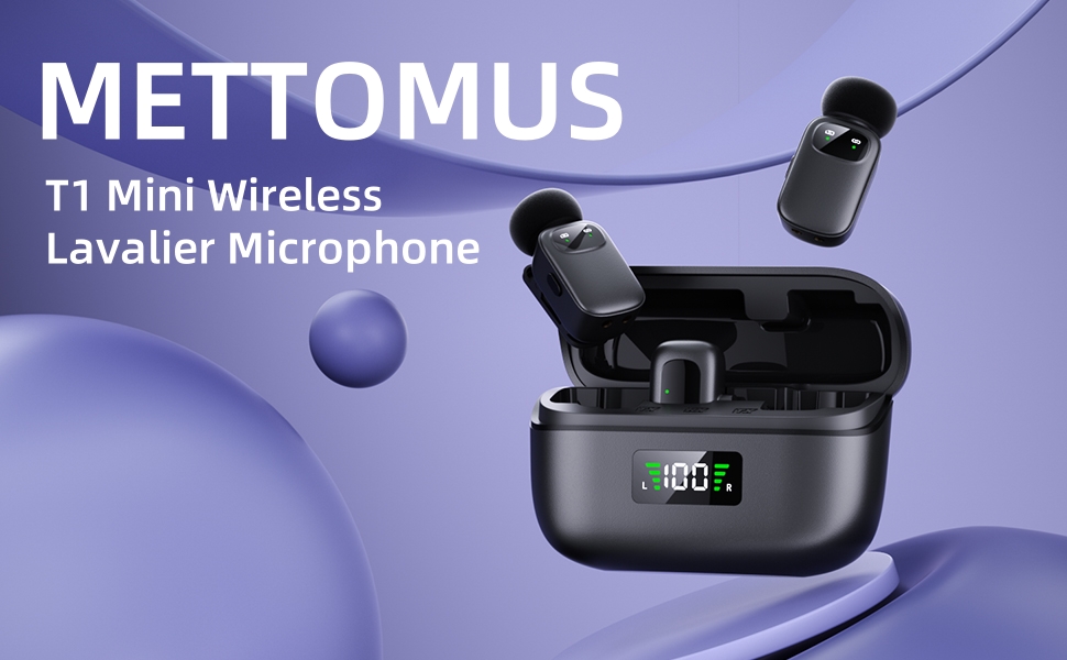 METTOMUS Wireless Lavalier Microphone