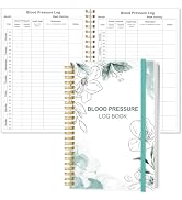 Blood Pressure Log Book - Record &amp; Monitor Your Daily Blood Pressure, Heart Rate Readings at Home...