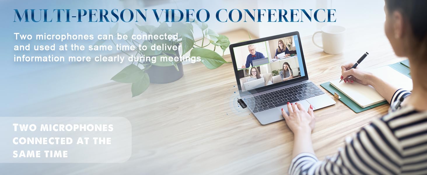 Wireless Lavalier Microphones for iPhone, iPad, Android, Camera