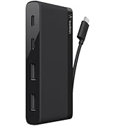 Belkin 4-Port USB C Hub - Ultra Portable Design - USB Type C Hub Docking Station With Two USB C &amp;...