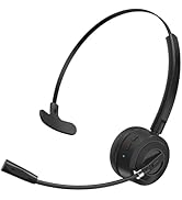 BlueFire Bluetooth Headset with Microphone, Single-Ear Lightweight On-Ear Headphones, Noise Cance...