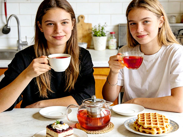 Glass Teapot Stovetop 22 OZ/650ml, Tea pot with Removable 18/8 Stainless Steel Infuser