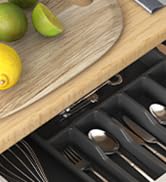 Lifewit Large Silverware Drawer Organizer, Expandable Utensil Tray for Kitchen, BPA Free Flatware...