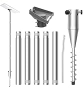NovaKits 10FT Starlink Gen 3 Ground Pole Mount Kit,Durable 1.5'' Diameter Pole,Starlink Mounting ...