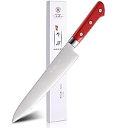 Sumteene Japanese Chef Knife 9.5 inches,Professional Japanese Gyuto Knife with High Carbon Stainl...