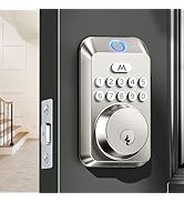 Zafano Fingerprint Door Lock - Keyless Entry Door Lock, Electronic Keypad Deadbolt, Smart Locks f...