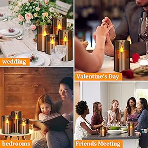 Home decor flameless candles