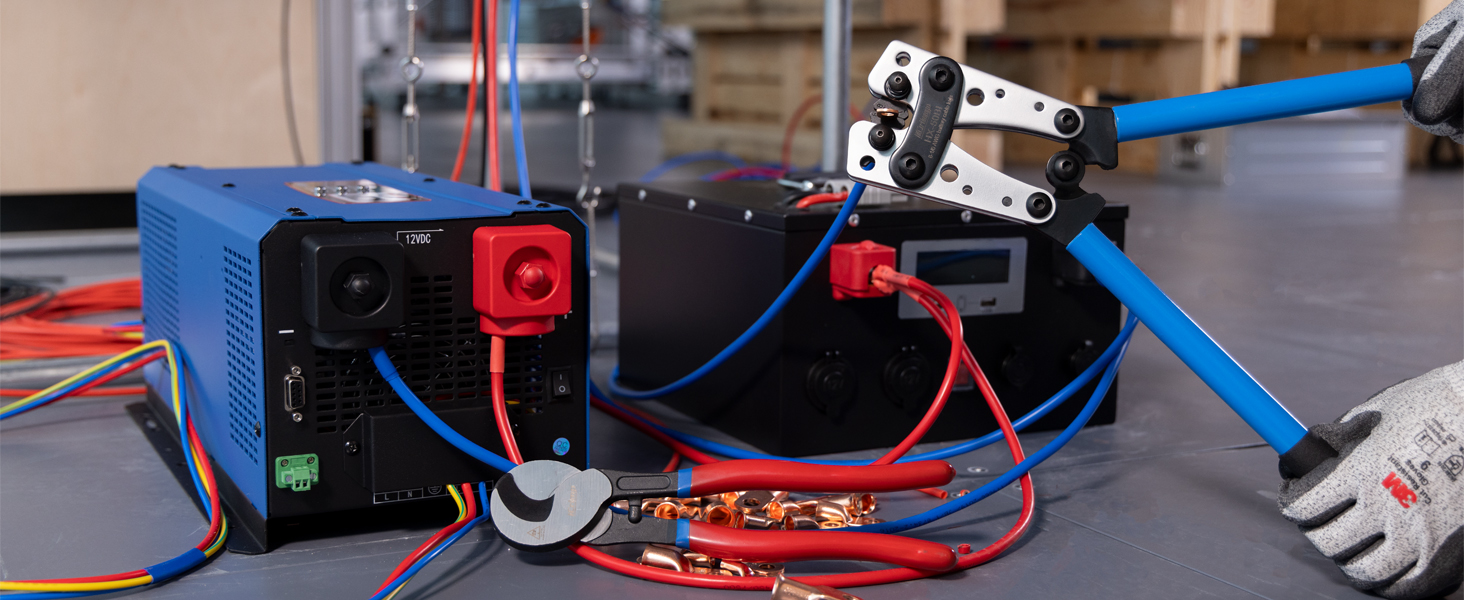 battery cable crimping tool battery copper lug battery terminal battery cable crimper cable cutter