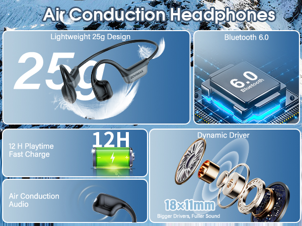headphones for running audífonos de conducción osea water proof headphones