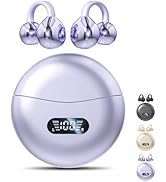 Jacuate Clip on Earbuds,Open Ear Earbuds Wireless Bluetooth 5.4, Lightweight Open Ear Headphones ...