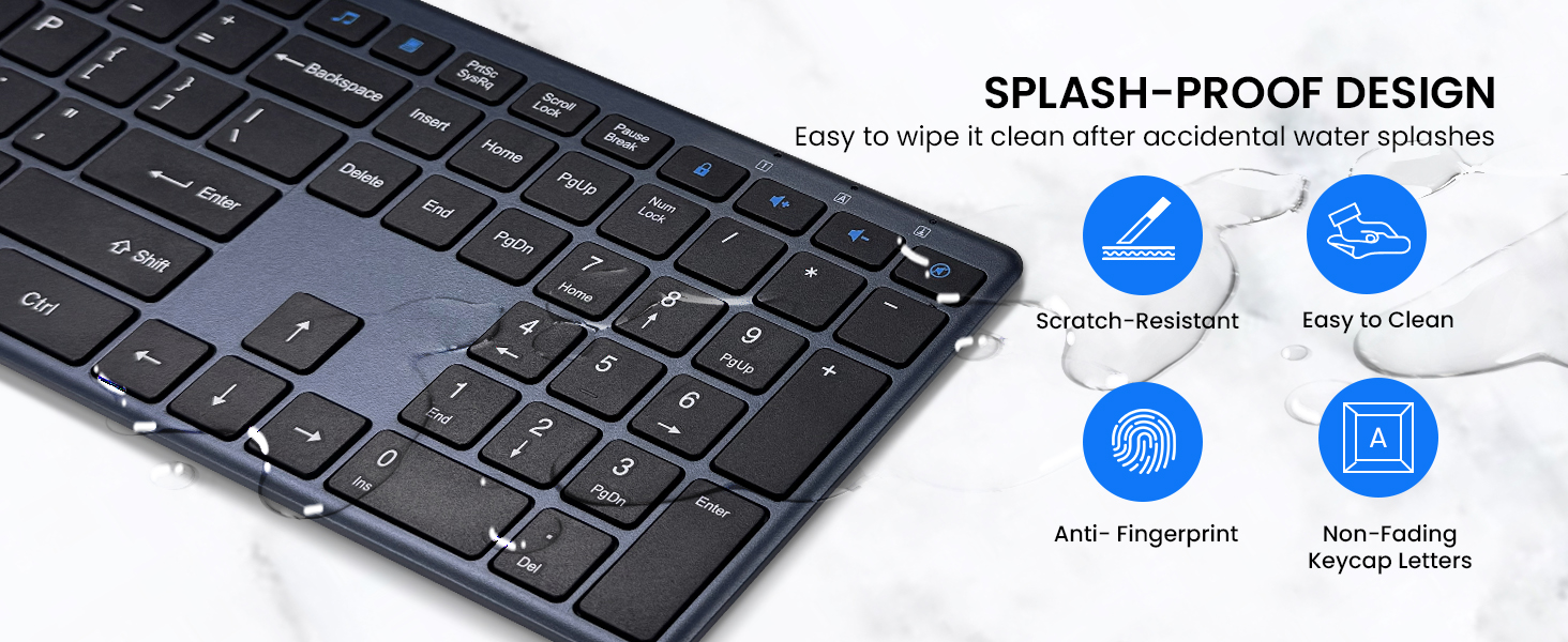 Wireless Keyboard and Mouse Combo