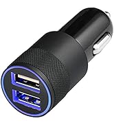 MMOBIEL Car/Truck Charger Dual USB Port Cigarette Lighter Adapter (5V/4.8A/24W) for Smartphone Li...