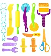 AWNOGKUE Playdough Tools Set, 18 Pcs Play Dough Sets for Kids Ages 4-8, Creative Play Dough Acces...