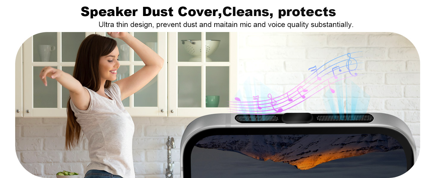 VIWIEU Phone Speaker Cover for iPhone 15 16 Pro Max