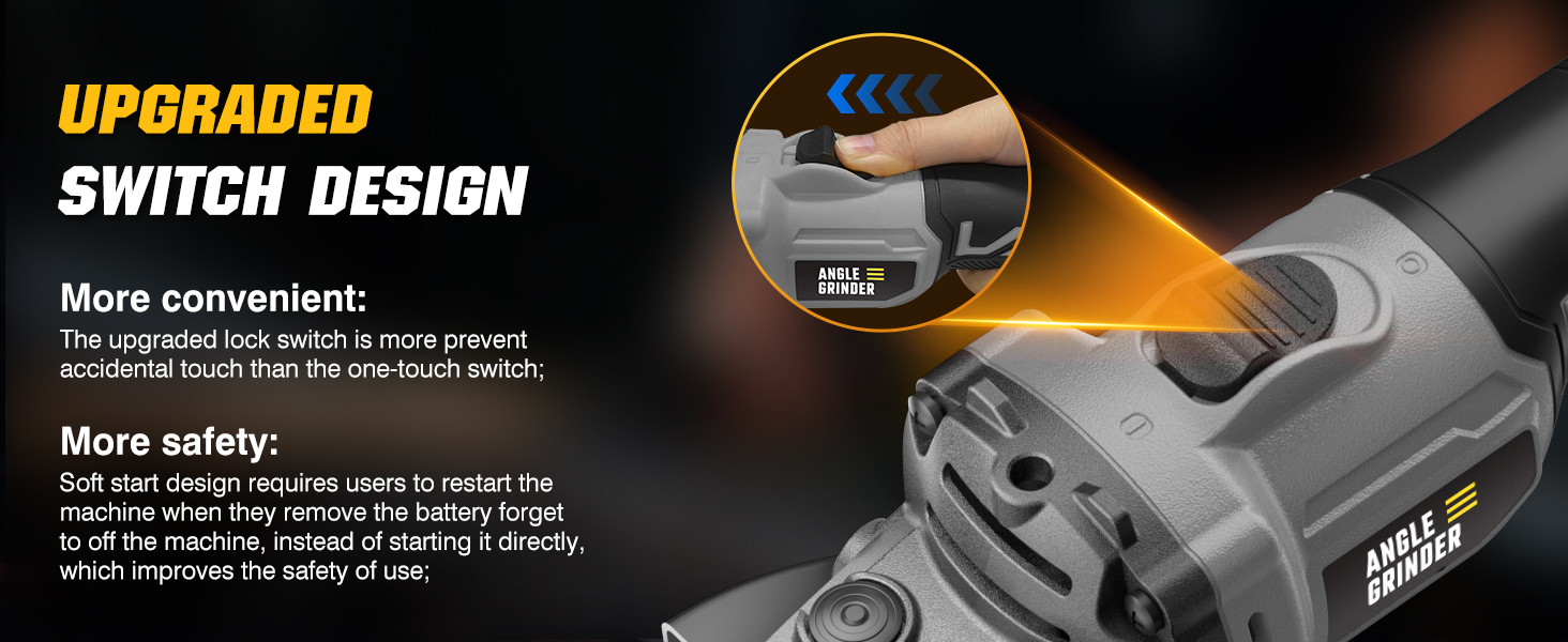 cordless angle grinder